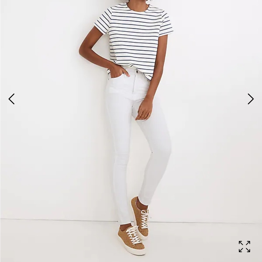 Madewell White size 26 skinny 10” high rise jeans
